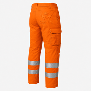 Pantalon de sécurité premium, pantalon de protection, confectionné avec un tissu de haute qualité, plusieurs poches de rangement et éléments réfléchissants - Product Image 3