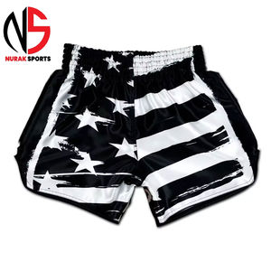 กางเกงมวยไทยชายคุณภาพพรีเมียม น้ำหนักเบา ราคาขายส่ง ปรับแต่งได้ตามต้องการ ผ้าไม่ยับ ดีไซน์ล่าสุด - Product Image 5