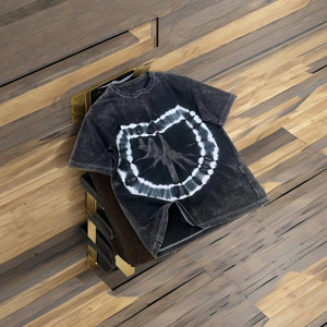 T-shirt formel à col roulé pour homme, manches courtes, 100 % coton, avec logo imprimé en sérigraphie sur le devant, écologique et respirant - Product Image 1