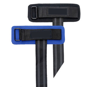 Attelle de poignet en coton Rhino Fitness bleue et noire avec fermeture auto-agrippante, support sportif extérieur pour homme, utilisation main droite - Product Image 1