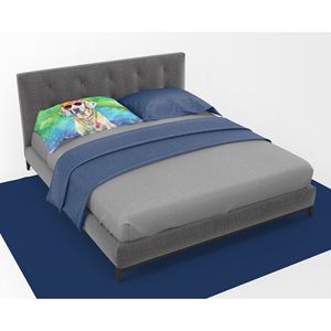 Weimaraner Hippie Dawg Standard taie d'oreiller léger Super doux facile d'entretien décoratif oeuvre feuille et taie d'oreiller ensembles - Product Image 3