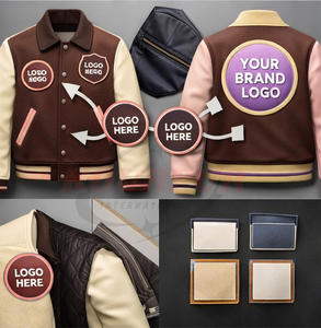 Vestes Letterman sur mesure avec logo OEM, col rabattu, pour hommes et femmes, grandes tailles, patchs brodés en chenille personnalisés, veste universitaire - Product Image 6