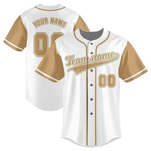 Ropa de béisbol personalizada al por mayor para marcas de ropa urbana con estilo retro de camisetas de béisbol. - Product Image 3