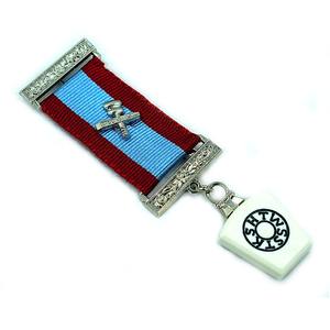 Joya de Pecho Masónica Past Master Masonic - [4 1/4'' de altura] Material: Metal Tipo de metal: Aleación Tipo de cierre: Pin - Product Image 3