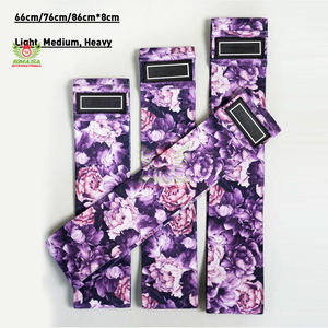 ชุดยางยืดออกกำลังกายสำหรับบริหารสะโพกผู้หญิง แบบวงกลม กว้าง กันลื่น สำหรับออกกำลังกายกล้ามเนื้อก้น ทำจากโพลีเอสเตอร์คุณภาพสูง - Product Image 5