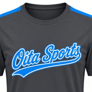Maillot de sport imprimé gris-bleu à manches courtes pour équipe, tenue de performance pour entraînement et match, 100 % coton - Product Image 3