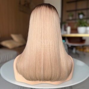 Perruque Bob Ombrée en Cheveux Humains Vietnamiens 100% Naturels, Prix de Gros Usine, Perruque Frontale en Dentelle 2025 - Product Image 1