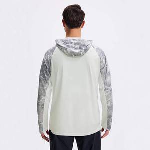 Sweat à capuche pour homme, confortable, pour l'extérieur, 100% polyester, UPF 50+, protection UV, séchage rapide, manches longues, pêche - Product Image 6