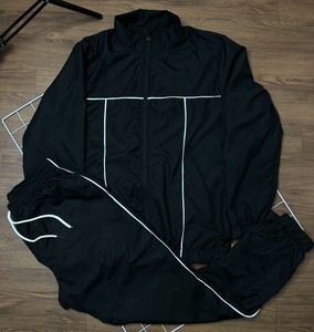 Sportswear Wholesale Custom Sport Tracksuit Men's Track Suits Gym Windbreaker Set 2-Piece Activewear Streetwear <b>Hoodie</b> and Short - Product Image 3