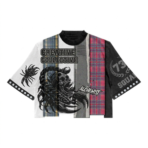 เสื้อยืดคอตตอนพรีเมียม 240 GSM ทรงบ็อกซี่ สีดำ พิมพ์ลายกราฟิก สตรีทแวร์ โลโก้สั่งทำ เสื้อยืดคอตตอน 100% สำหรับผู้ชาย ทรงหลวม - Product Image 3