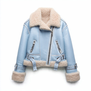 Chaqueta de cuero con piel auténtica para mujer Champ King - Product Image 5