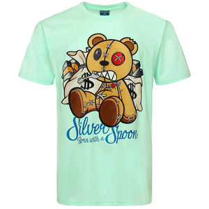 Camisetas con Estampado Gráfico de Oso de Dibujos Animados, Bordado y Apliques de Algodón, Personalizadas al por Mayor de Fábrica - Product Image 5