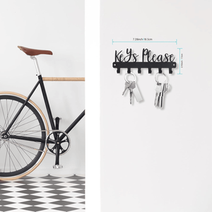 CIFbuy Sleek Modern Black Iron Single <b>Hook</b> <b>Wall</b> <b>Key</b> Organizer for Entryway Office Home-TikTok for Temu Pick Service - Product Image 5