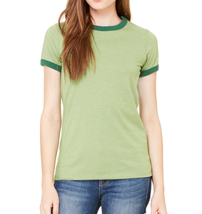 Nouveau T-shirt décontracté sportif à col rond et manches courtes pour femme, respirant, à carreaux, 100 % coton, séchage rapide, écologique, 180 g, Yoga, collection 2026/27 - Product Image 4
