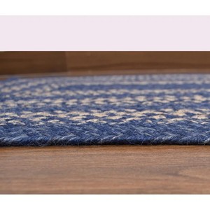Tapis en jute tressé rectangulaire à motif géométrique, style oriental, antidérapant, à poils ras, adapté aux animaux domestiques, pour pique-nique et décoration de salon. - Product Image 4