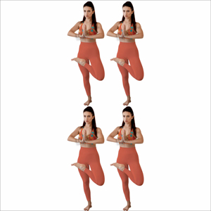 Conjuntos de yoga sin costuras de alta sujeción para mujer con leggings y top a juego, conjuntos de yoga para mujer fitness - Product Image 6