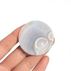 ALIZA AGATE EXPORTS – Tranches d'agate florale naturelle en vrac, 50 mm, non traitées, Sakura, polies, sculptées à la main, pour artisanat et décoration DIY - Product Image 3