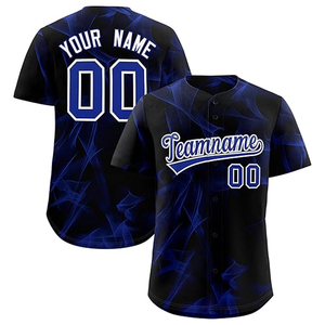 Camiseta de Béisbol Personalizada con Nombre de Equipo, 100% Poliéster, Impresión Digital, Transpirable, Manga Corta, Unisex, Adulto, Mejor Tela, Servicio OEM - Product Image 2