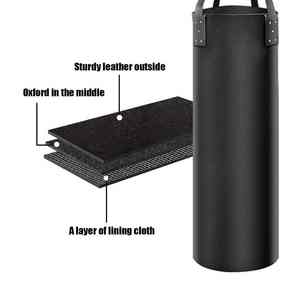 Sac de frappe en cuir PU, sac de boxe lourd rempli/vide, 4ft 5ft 6ft, anti-balancement, pour kickboxing adulte, 4 couches, accepte OEM PK - Product Image 2
