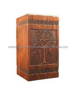 Nouveau design d'urnes de crémation en bois pour adultes urnes en bois urnes funéraires taille personnalisée fournitures funéraires - Product Image 1