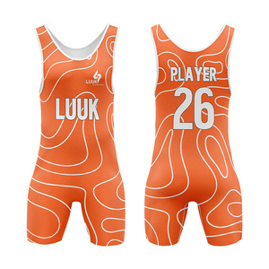 Traje de Lucha Libre para Hombre LUUK, de Una Pieza, con Estampado por Sublimación, de Secado Rápido, Ajustado, para Artes Marciales, Talla Adulto, Diseño con Degradado de Color - Product Image 6