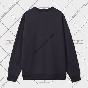 Sudadera de Forro Polar Suave Premium Unisex con Cuello Redondo, Mezcla de Algodón, Oversize, Informal, Cálida para Invierno - Product Image 3