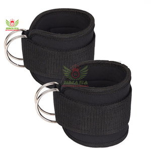 สายรัดข้อเท้าแบบ D-Ring คู่ สำหรับฝึกความแข็งแรงของขา พร้อมสายเคเบิลสำหรับออกกำลังกายในยิม ป้องกันการบาดเจ็บ - Product Image 6
