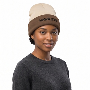 Bonnet d'hiver tricoté en gros personnalisable, bonnet en acrylique chaud unisexe, couvre-chef d'hiver doux à revers - Product Image 4