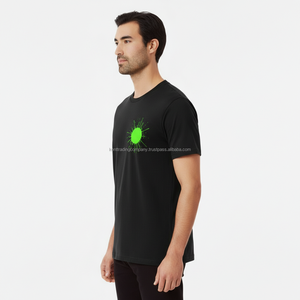 เสื้อยืดคอตตอนแท้ 100% ขายส่งจำนวนมาก สกรีนโลโก้ได้ เสื้อยืดเปล่าสีพื้นสำหรับผู้ชาย คุณภาพสูง 180gsm ผู้ผลิตโดยตรงจากโรงงานเสื้อยืดคอตตอน - Product Image 6