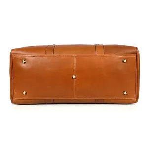 Sac de voyage en cuir pour homme, grand sac de voyage en cuir Crazy Horse, sac de sport durable en cuir véritable - Product Image 3