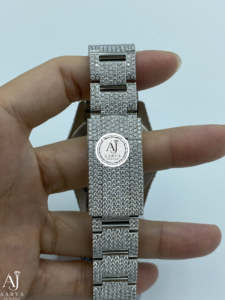 AARVA JEWELS หรูหรา มิโยตะ ไดมอนด์สแตนเลสสตีลทรงกลม 40 มม. อะนาล็อกควอตซ์ 20 มม. นาฬิกาแฟชั่นสำหรับทุกเพศ - Product Image 5