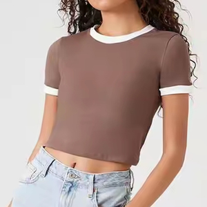 Camisetas Cortas para Mujer, Fabricante, Suministro de Estilos y Telas Personalizables, Servicio OEM de Camisetas Cortas para Mujer - Product Image 4