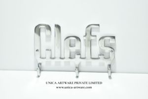 UNICA ARTWARE Clefs Word - Gancho de pared para llaves, de metal, con 3 ganchos, diseño minimalista, decoración para la entrada, montaje en pared - Product Image 2