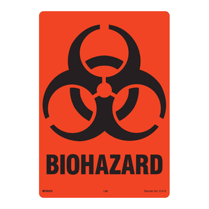 Brady Durable Biohazard Labels <b>Heat</b> & Chemical <b>Resistant</b> <b>Adhesive</b> for Labs - Product Image 1