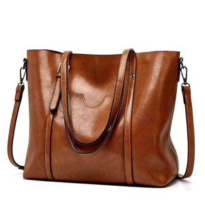 Wholesale Handmade Customized Genuine Leather Water Resistant <b>Tote</b> <b>Bag</b> Fashion Zipper Shoulder Handbag Large Capacity - Product Image 1
