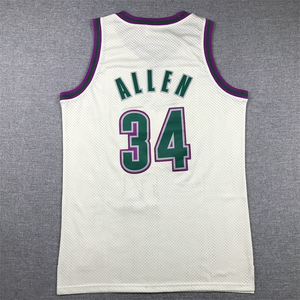 Camiseta de Baloncesto Personalizable de Ray Allen, Lista para Enviar, de la Mejor Calidad, Cosida, Manga Corta, 100% Poliéster - Product Image 2