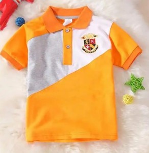 Camisetas Polo de Manga Corta Estampadas Casuales para Bebés Niños, Verano, Poliéster/Algodón, Venta al Por Mayor a Precio de Fábrica - Product Image 4