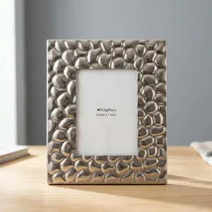 Handmade Agate Quartz Marble Photo <b>Frame</b> Luxury Rectangular Tabletop Picture Display Modern Home Office Decorative Gift Premium - Product Image 1