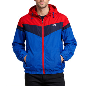 High Quality Vintage 90s Style Nylon Windbreaker Color Block Unisex 100% Cotton Panel Work <b>Jackets</b> Customized Size Men's <b>Jackets</b> - Product Image 3