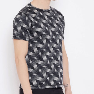 T-shirt à manches courtes pour homme en polyester/coton, col en V, toucher doux, respirant, écologique, uni, personnalisable - Product Image 6