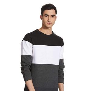 เสื้อสเวตเตอร์แขนยาวสำหรับผู้ชาย, เสื้อสเวตเตอร์แขนยาวผ้าคอตตอนมี3สี - Product Image 1