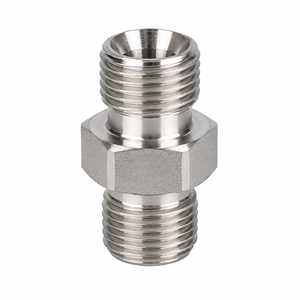 Adaptador Reductor Hidráulico de Cono 60 con Rosca Macho SS304, Conector Recto de Alta Presión de 24 Conos, Estándar DIN para Líquidos - Product Image 4