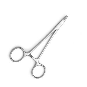 Vente en gros de pinces chirurgicales allemandes en acier inoxydable de 130 mm, finition Dall, porte-aiguille droit, instruments chirurgicaux manuels de base - Product Image 2