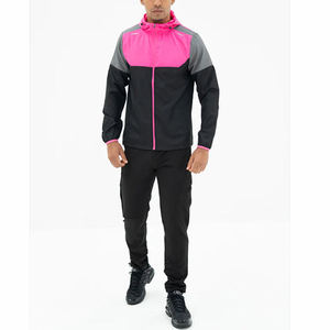 Custom Logo <b>Waterproof</b> Lightweight Polyester Nylon Windbreaker <b>Suit</b> <b>Men</b> Outdoor Windbreaker Tracksuit Set - Product Image 1