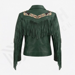 Veste d'hiver matelassée pour homme NAI-0512A, style universitaire western, avec franges, perles et détails fonctionnels, couleur personnalisable - Product Image 2