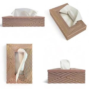 Custom Printed MDF <b>Tissue</b> Box Napkin Holder Wooden Tabletop Decor for <b>Wedding</b> Hotel Restaurant - Product Image 1