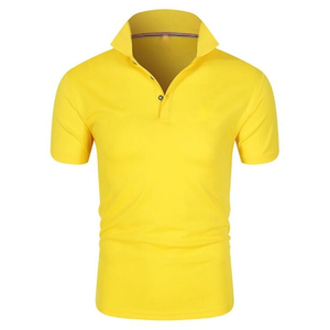 Camiseta Roja de Manga Corta para Hombre, Tejida, 100% Algodón, Antiarrugas, Informal, para Golf, Tenis, Deportes, Servicio OEM, Personalizada - Product Image 6