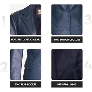 Abrigo Largo de Cuero Genuino de Lujo para Mujer, Elegante, Sofisticado, Chaqueta de Invierno a la Moda, Estilo Personalizado - Product Image 6