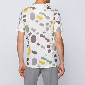 T-shirts surdimensionnés pour hommes en polyester/coton, écologiques, respirants, avec logo personnalisé imprimé sur le devant, couleur unie, prix abordable, vente en gros - Product Image 3