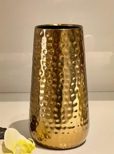 Aluminium Flower <b>Vase</b> <b>Set</b> of 2 Vintage-Style Antique Decorative <b>Vases</b> for Home Living Room Office & Table Display - Product Image 2